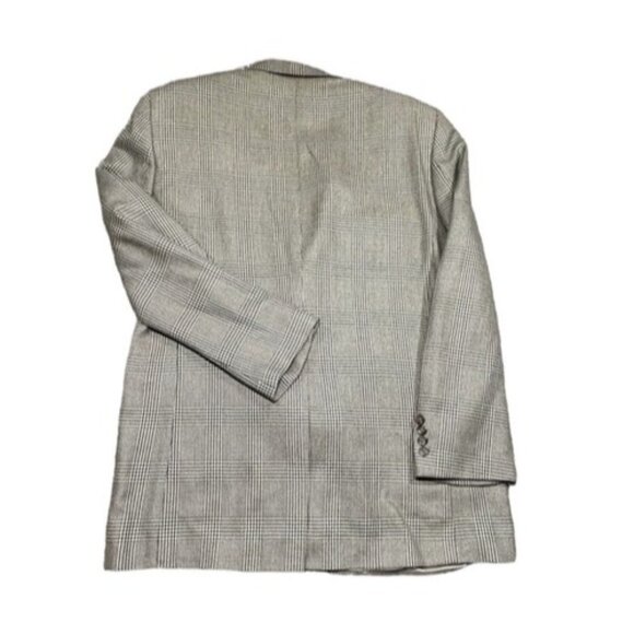 Lauren Ralph Lauren Men’s Brown Herringbone Wool Silk Blazer Jacket 44 Long - Picture 6 of 6